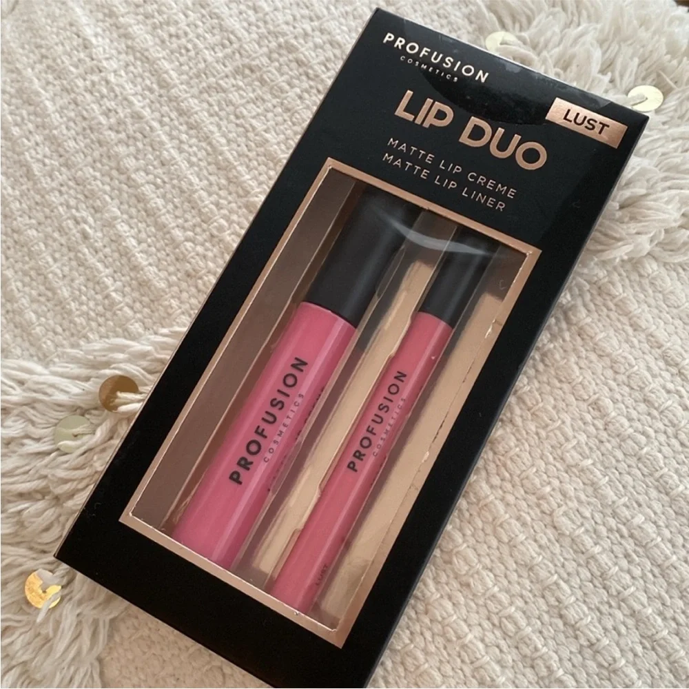 3/$15 🌸 Profusion Cosmetics Lip Duo Lust Matte Lip Cream & Matte Lip Liner Set